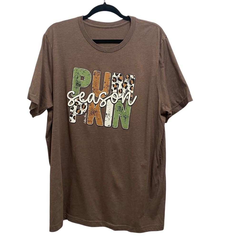 Brown 'Pumpkin Season' Graphic Tee